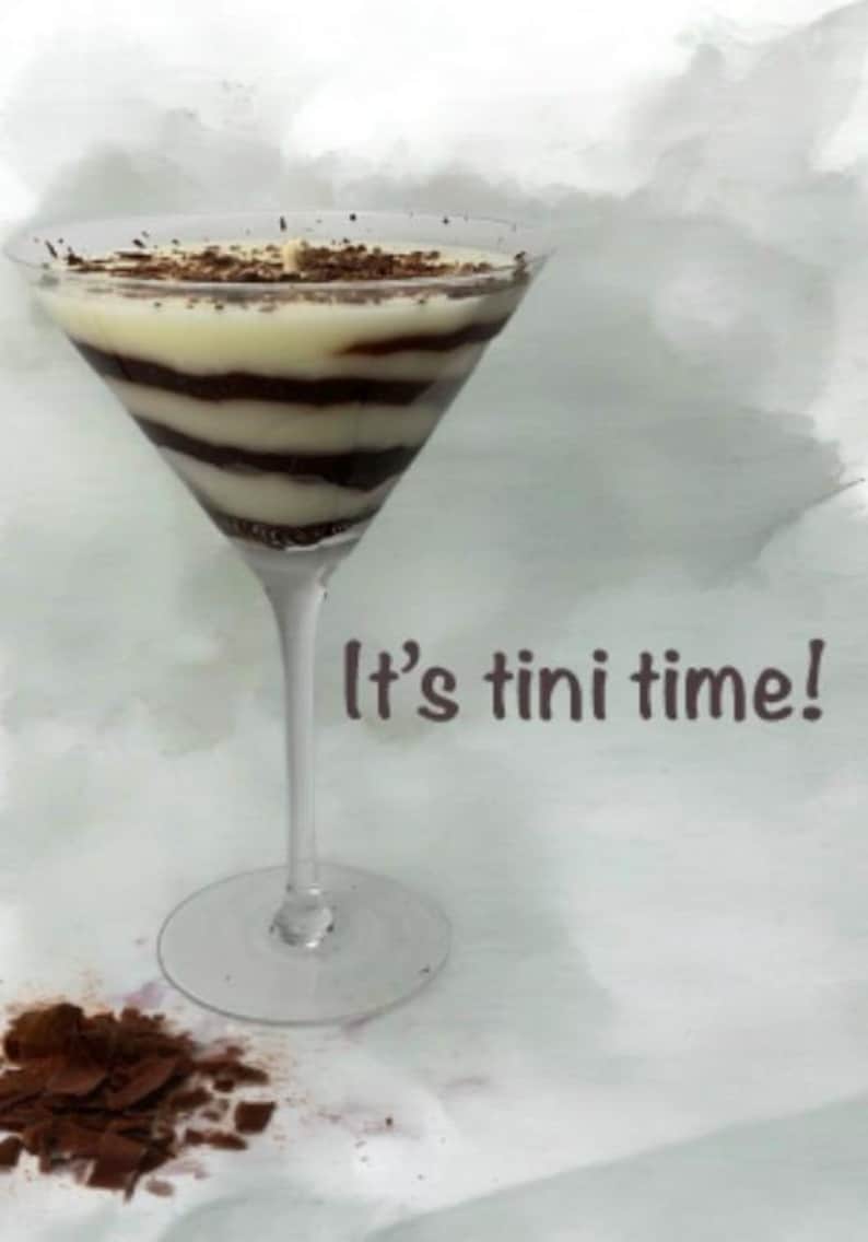 Chocolate Martini Candle | Hand-Poured Soy Cocktail Candle | Bar Cart Decor Chocolate Lover Gift image 7