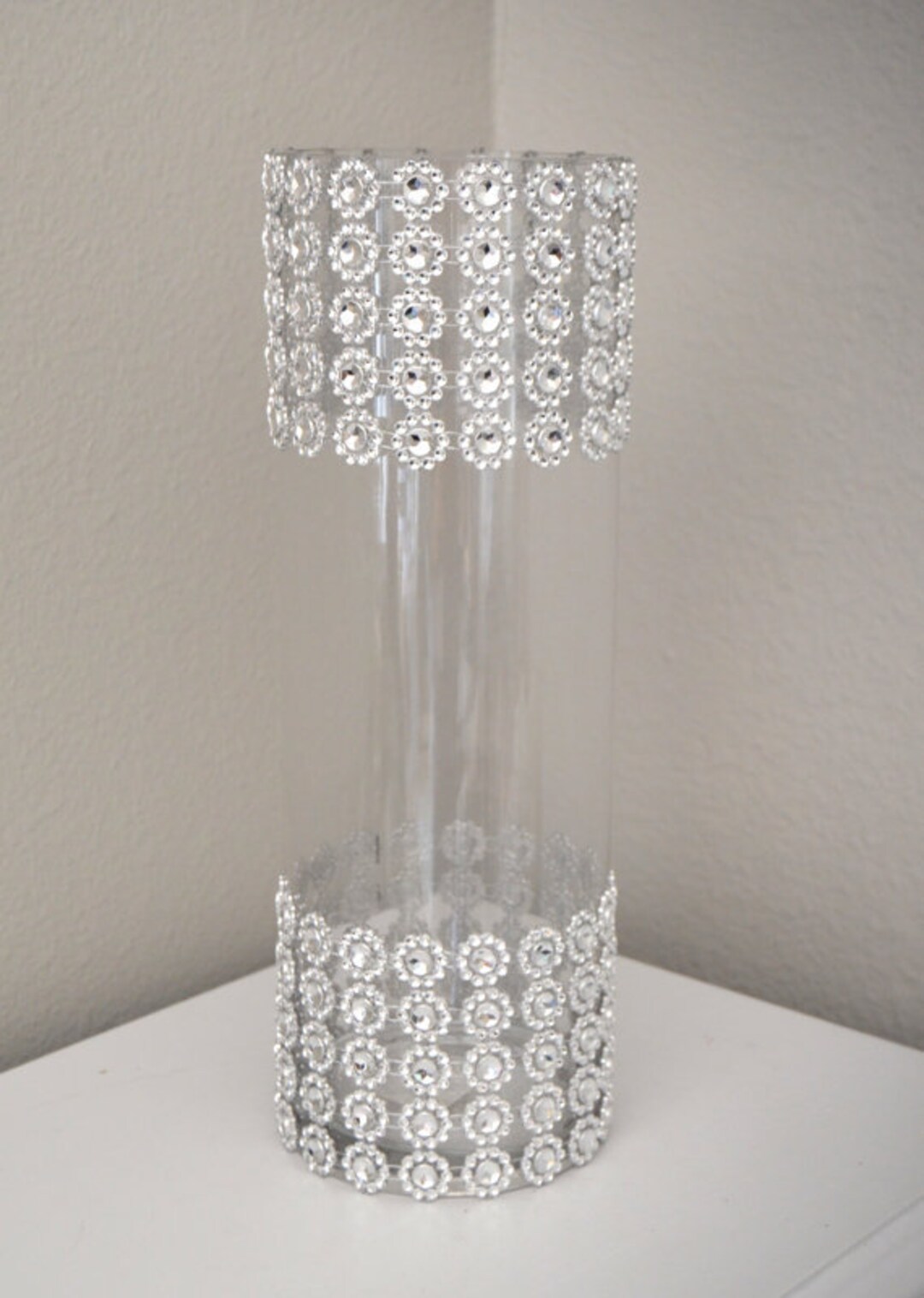 Bling Glass Vase Etsy