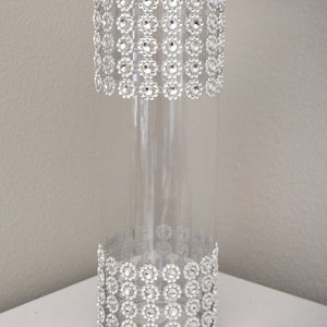 bling glass vase
