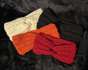 Crochet Ear Warmer, Crochet Headband, Adult