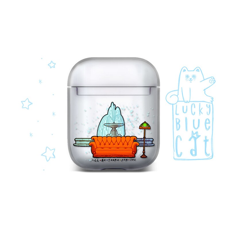 Friends AirPods case AirPod cover clear holder Apple AirPods art Case AirPods pro earphones covers gift AirPods case Collage AirPods case