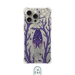 Goth Bat iPhone 14 15 Plus Case Shockproof iPhone 13 12 mini 11 Pro Max Case Halloween