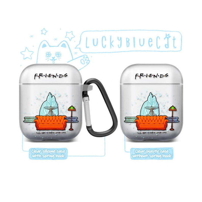 Friends AirPods case AirPod cover clear holder Apple AirPods art Case AirPods pro earphones covers gift AirPods case Collage AirPods case