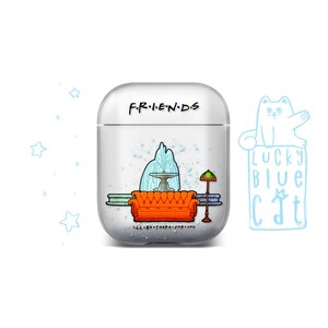 Friends AirPods case AirPod cover clear holder Apple AirPods art Case AirPods pro earphones covers gift AirPods case Collage AirPods case