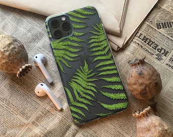 Botanical Fern Leaves iPhone Case Green Plants