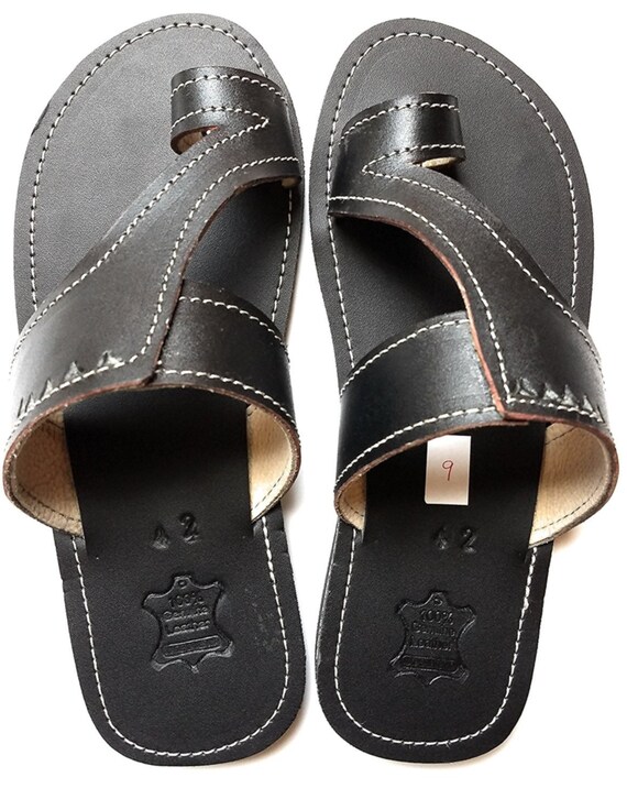 men's summer leather sandals