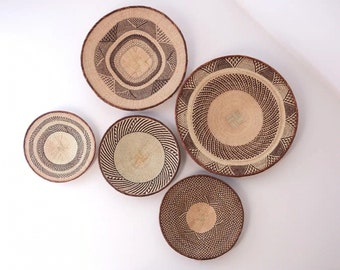 Unique Hanging Wall Basket | African Basket | Wall Basket Set