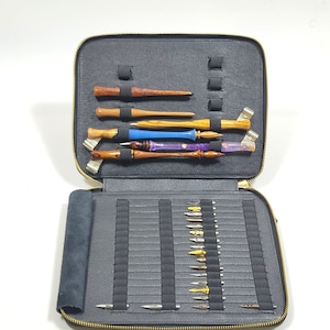 Professionelle Stiftetasche für Kalligraphen