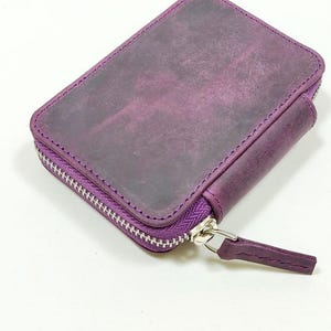 Kaweco pen case, leather Kaweco pen case, zipper pen case