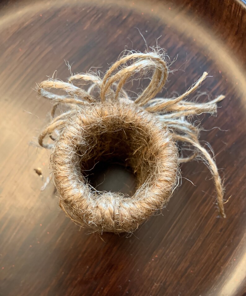 Farmhouse Napkin Rings Jute Napkin Holders Burlap Wrapped Etsy
