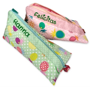 Pencil case pineapple personalized with name pencil case school pencil case pencil case glasses case pencil case organzier children school start