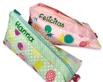 Pencil case pineapple personalized with name pencil case school pencil case pencil case glasses case pencil case organzier children school start