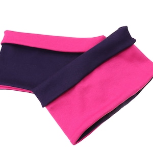Loop scarf 2 colored pink and purple for girls Kids loop scarf Loop scarf Girls scarf Round scarf Tube scarf Loop scarf Loop