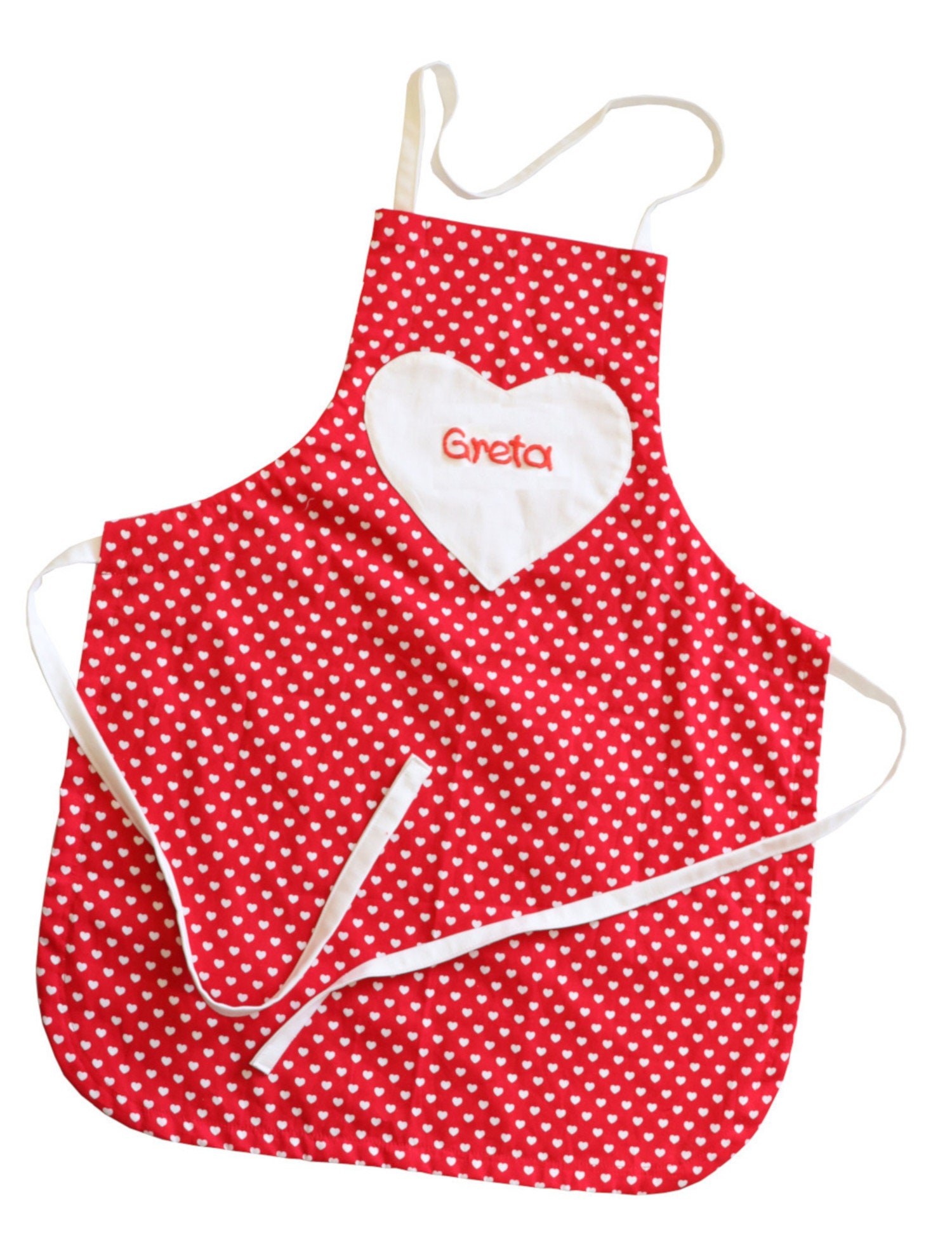 personalized girls apron