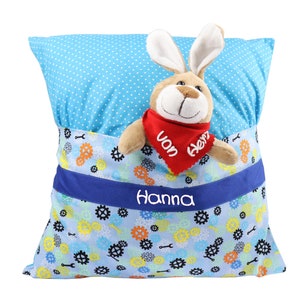 Kinderkussenkleding met naam Speelkussenkussen gepersonaliseerd - Verjaardagscadeau - Gepersonaliseerd decoratief kussen Decoratieve kussen jongens