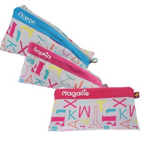 Cartuchera letras con nombres cartuchera personalizada cartuchera escolar cartuchera portagafas cartuchera organzier escolar infantil