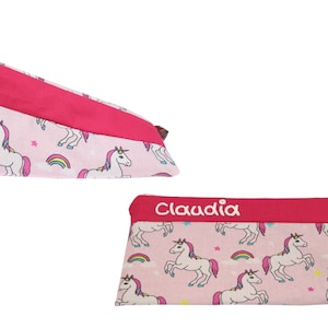 Pencil case butterfly unicorn owl triangle personalized with name pencil case school pencil case pencil case pencil case