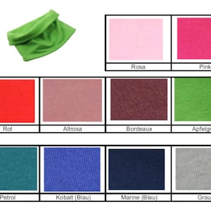Loop scarf fleece for children - boys girls loop scarf girls scarf boys scarf round scarf tube scarf children&#39;s scarf