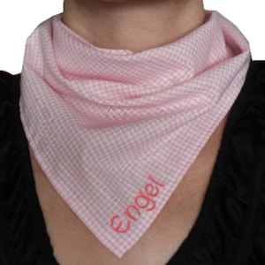 Scarf checkered for men and women with name or saying green blue purple pink scarf - Costume scarf - accessories Checkered scarf scarves
