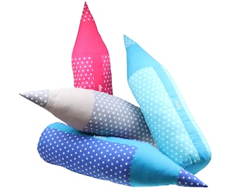 Neck Roll Pillow Star Pen avec nom ou dicton incl. Tic-tac - Housse d’oreiller personnalisée avec inscription de souhait - Cadeau de retour à l’école