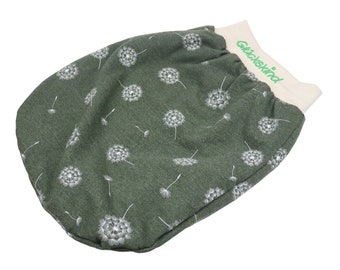 Strampelsack Pusteblume olivgrün mit Name für Babys und Kleinkinder in versch. Größen - Babyschlafsack Pucksack Schlafsack Sommerschlafsack