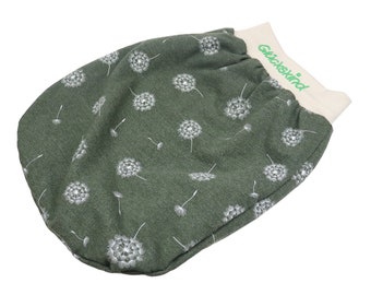 Romper bag dandelion olive green with name for babies and toddlers in various. Sizes - Baby Sleeping Bag Puckbag Sleeping Bag Summer Sleeping Bag