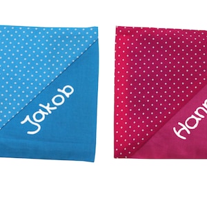 Cooling pad / heat pad with name dot triangle (cover incl. cooling compress) for children&#39;s cooling compress Heat compress Personalized