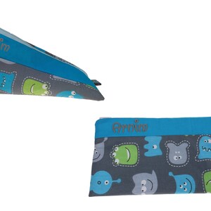 Pencil case Monster personalized with name Pencil case School pencil case Glasses case Pencil case Organzier Children&#39;s school start