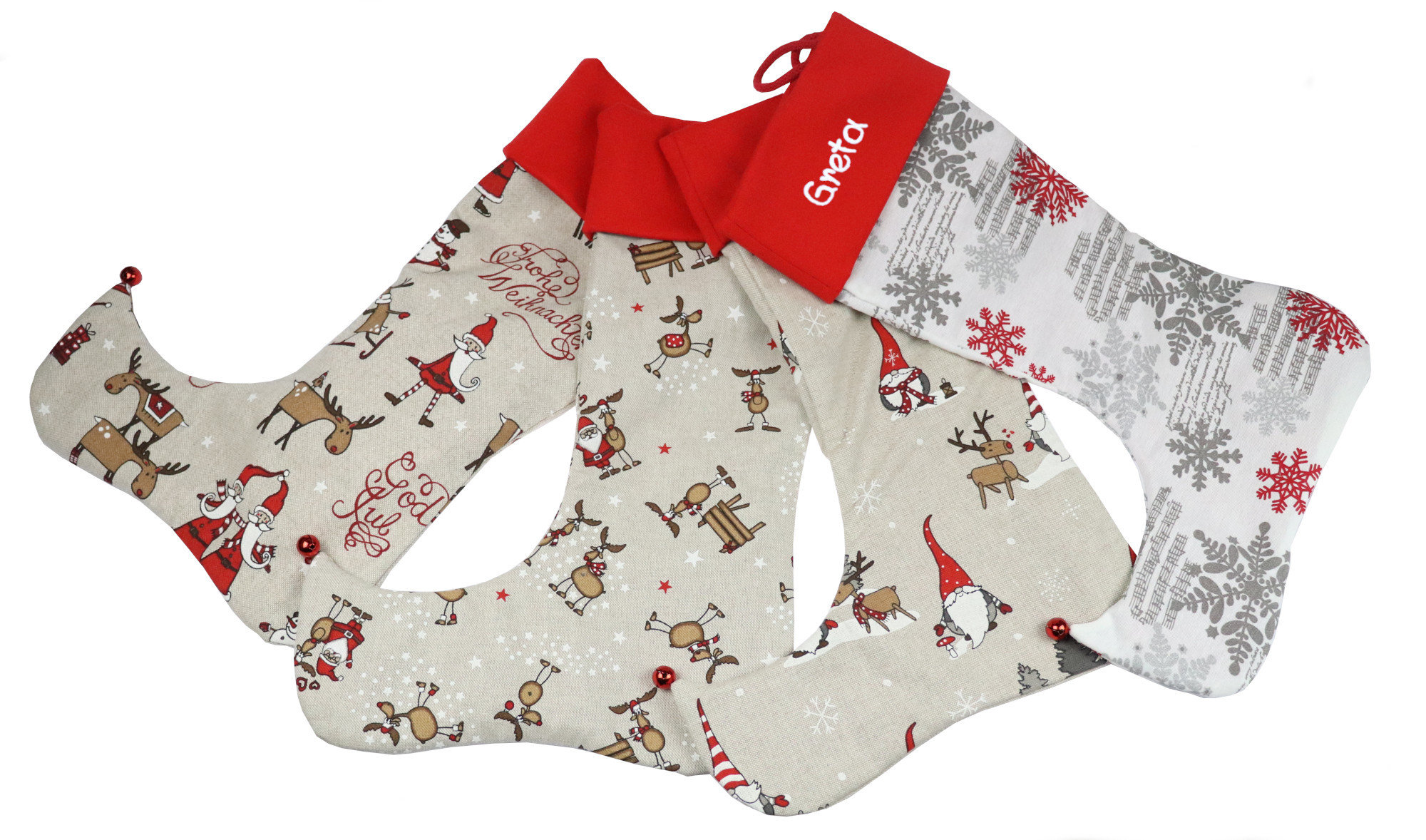 St. Nicholas Boots with Name Wichtelstiefel Elche Nikolaussock