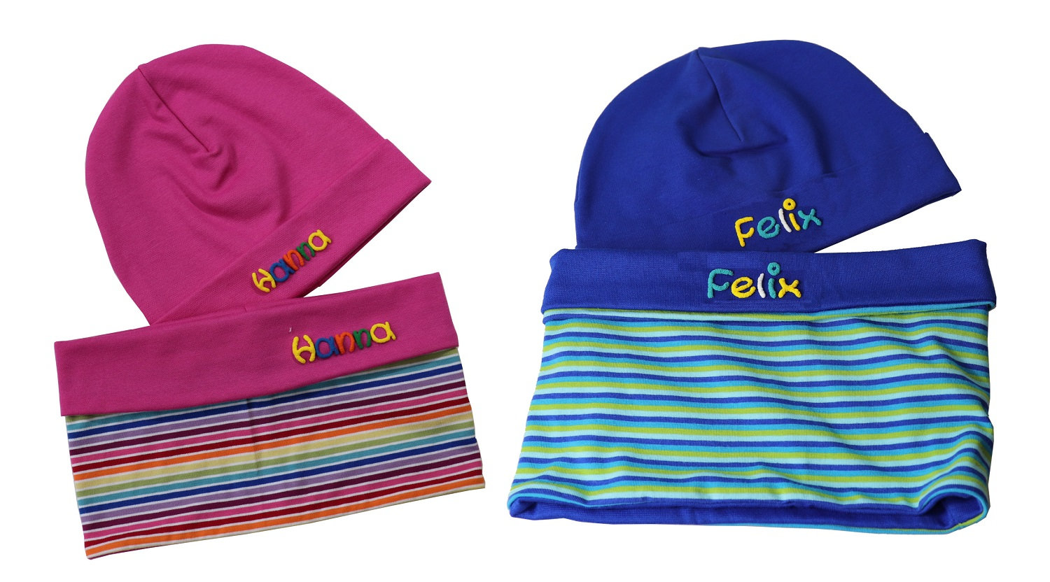 girls navy hat and scarf