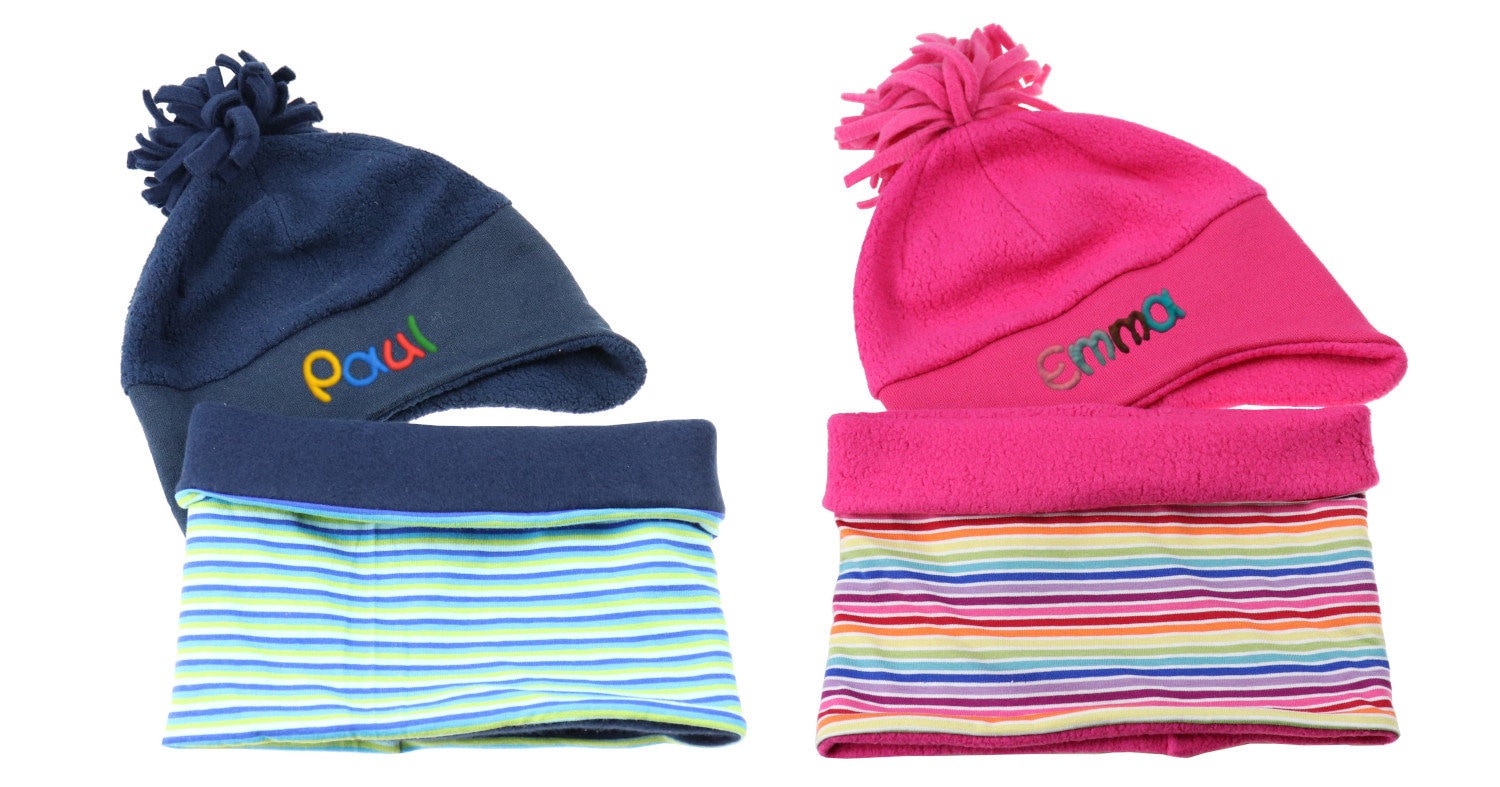 monogrammed winter hats for kids