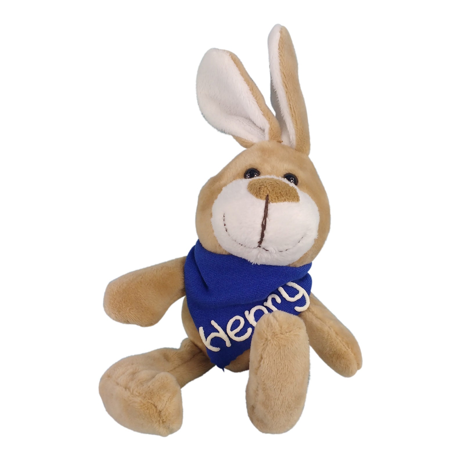 Spreadshirt Personalisiertes Kuscheltier Hase – Mit Eigenem Foto Oder Text, 100% Recyceltes Polyester, Ca. 18,5x21 Cm