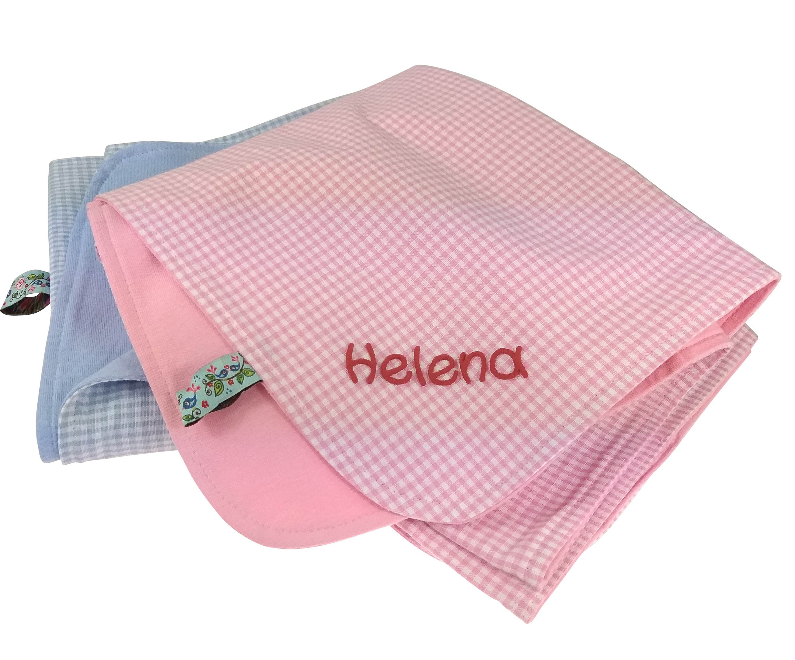 Jersey Baby blanket with name Personalized summer blanket Jersey blanket baby gift Vichykaro