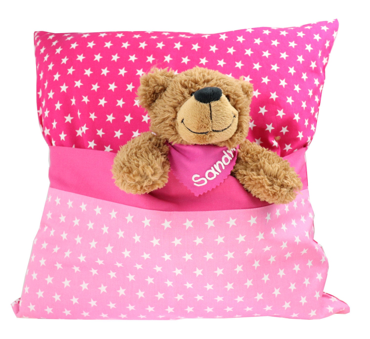 Easter gift pillow with secret compartment & teddy personalized teddy bear gift at Easter with