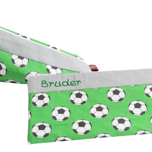 Estuche fútbol personalizado con nombre estuche escolar estuche escolar estuche de gafas estuche escolar organizador infantil