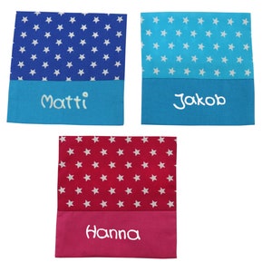 Cooling pad / heat pad with name Star Square (cover incl. cooling compress) for children&#39;s cooling compress Heat compress Personalized