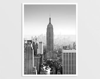 New York Print, Manhattan Poster, Big Apple Wall Art, New York Poster, NYC Photography, Black and White New York City Map, Urban Photography