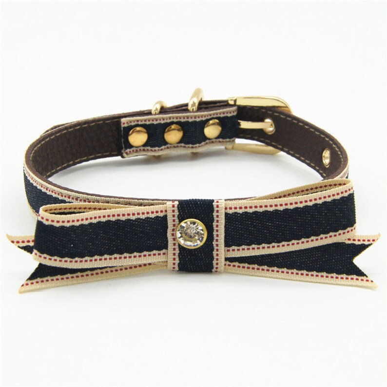 Dog Collar and Leash Set Cut Pets Accessories Handmade C205 Etsy