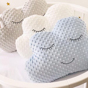 Cloud pillow / Cloud throw cushions / Minky fleece pillow / Decorative pillow / Kids pillow / Nursery pillow / Nursery decor