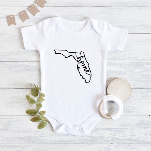 Florida State | Onesie | Florida Native | Homeland Tee | Florida Born | Florida Home | Made in Florida | State Onesie | Southern Baby