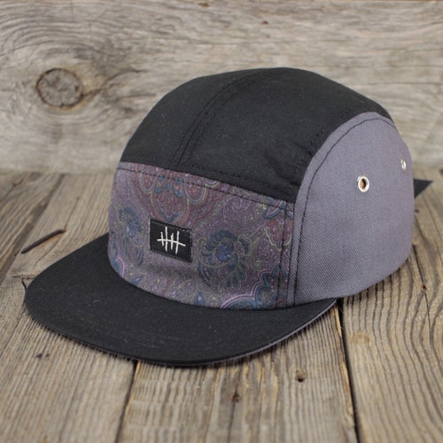 Desert Geo Yellow Red Snapback Hat