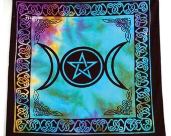 Triple Moon Goddess Retro Tote Bags