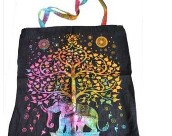 Elephant Retro Tote Bags