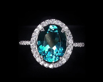 Real london blue topaz ring silver sterling or ring wedding size us 6.5 and all resize free.
