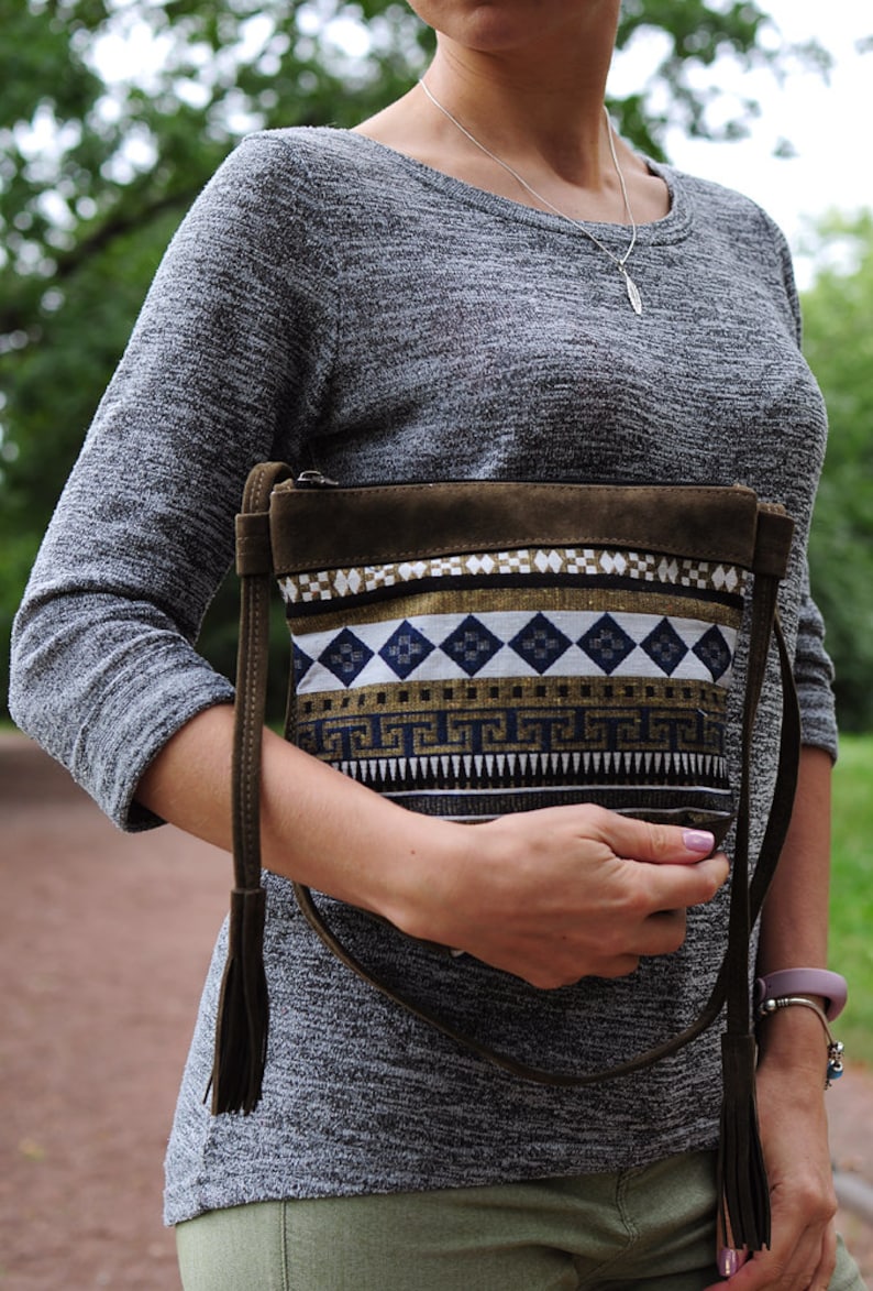 Boho Cross Body Bag Ethnic Shoulder Purse Eco Bohemian Etsy