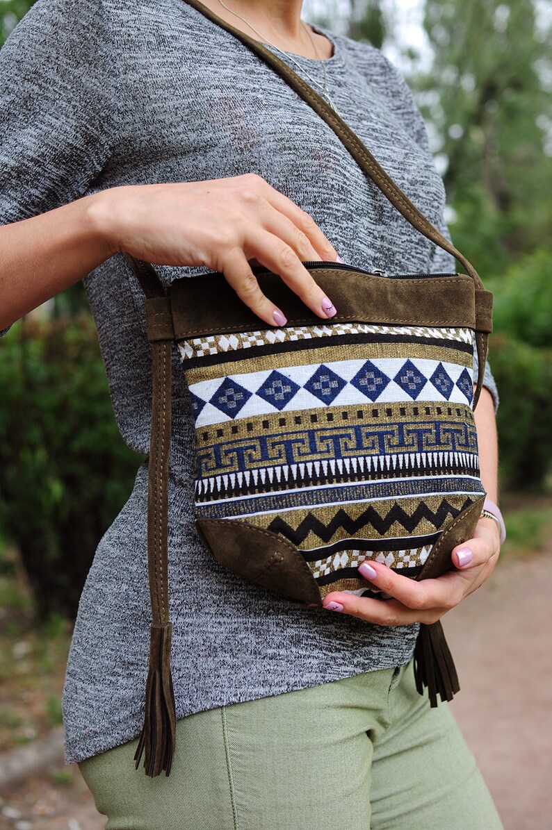 Boho Cross Body Bag Ethnic Shoulder Purse Eco Bohemian Etsy