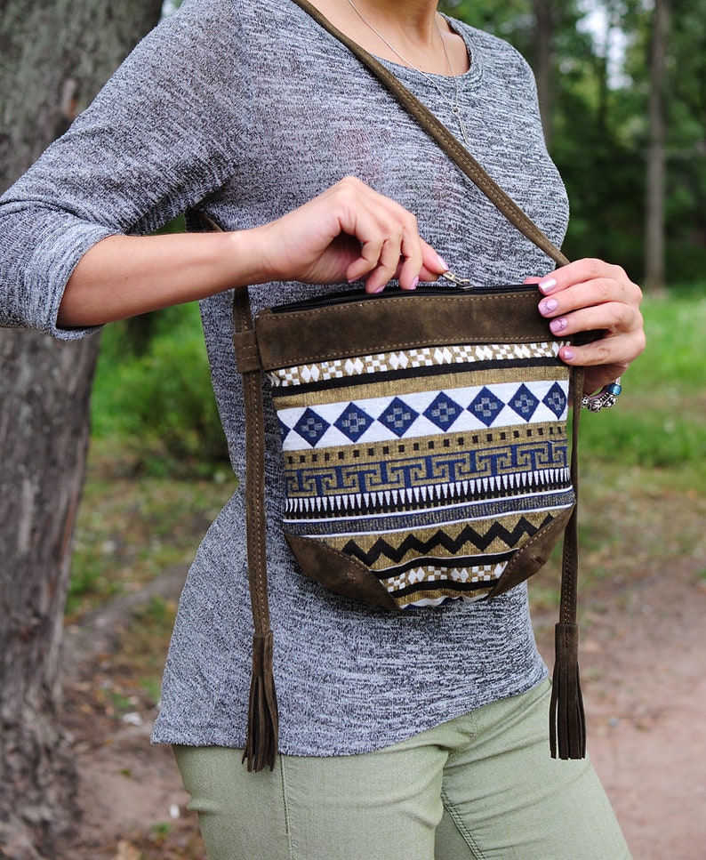 Boho Cross Body Bag Ethnic Shoulder Purse Eco Bohemian Etsy