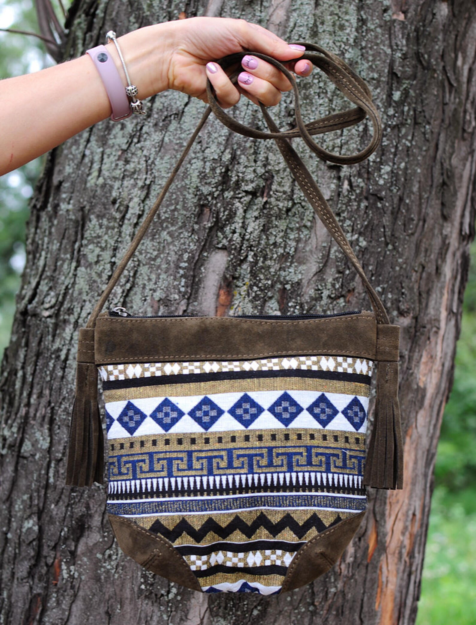 Boho cross body bag ethnic shoulder purse eco bohemian Etsy
