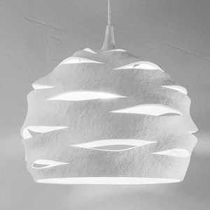 White Light Ficture, Dining Room Lighting, Modern Light Fixture, Pendant Light, Contemporary Light image 2