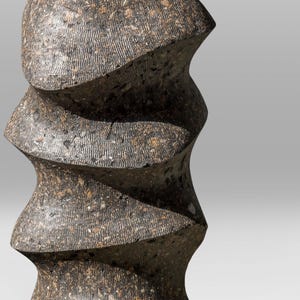 Large Floor Vase, Brutalist Concrete-Look Sculpture, Handmade Statement Vase, Textured Art Object, MONOLITH I image 11